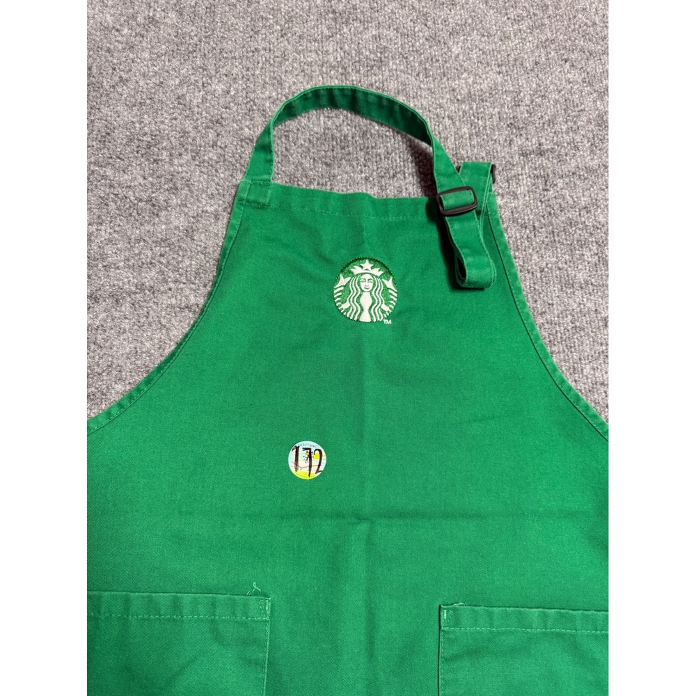 Starbucks Green Barista Apron with Siren Logo, Coffee & Tea Theme